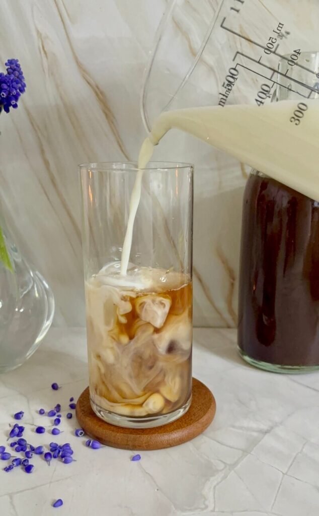 iced lavender cream chai