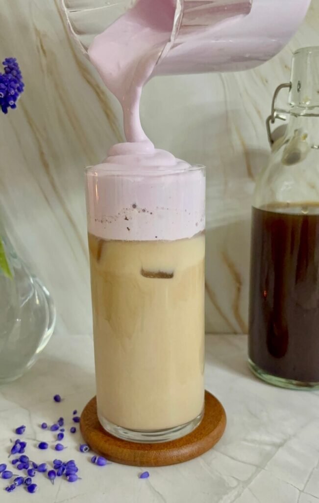 iced lavender cream chai