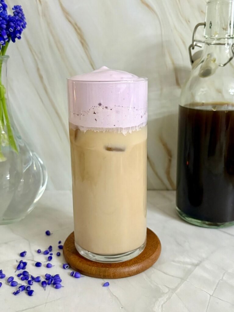 iced lavender cream chai