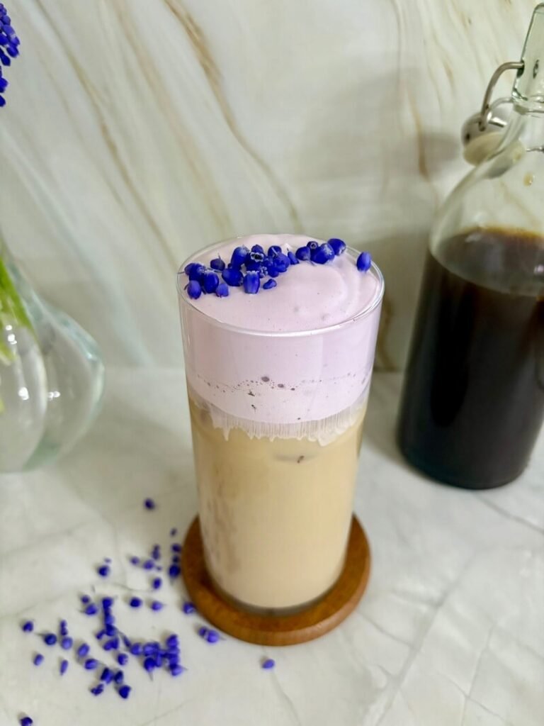 iced lavender cream chai