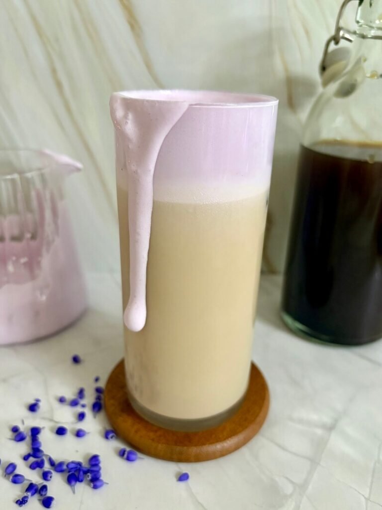 iced lavender cream chai