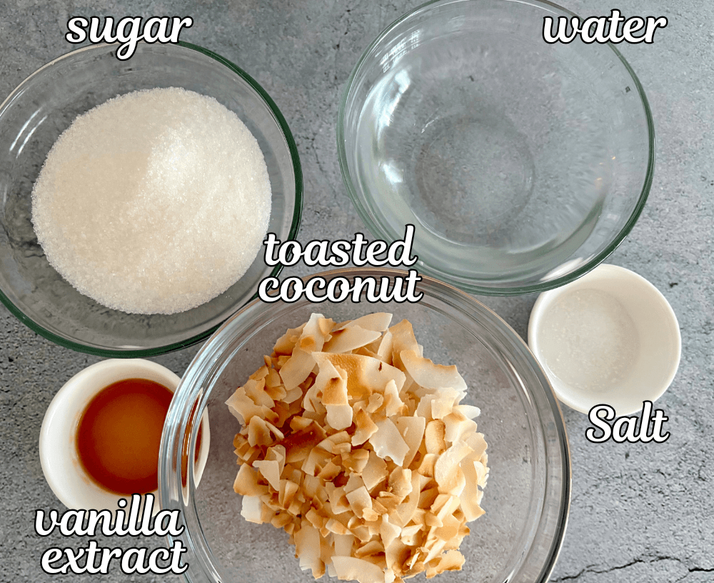 Toasted coconut syrup recipe 