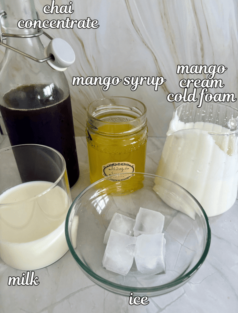 iced mango cream chai starbucks copycat