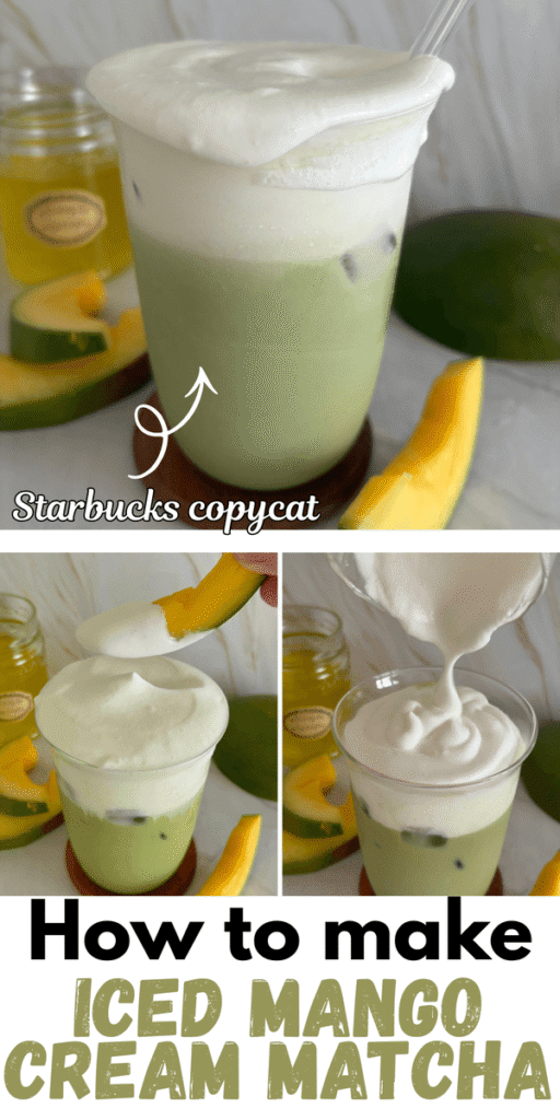 iced mango cream matcha 