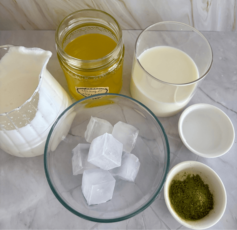 iced mango cream matcha starbucks copycat