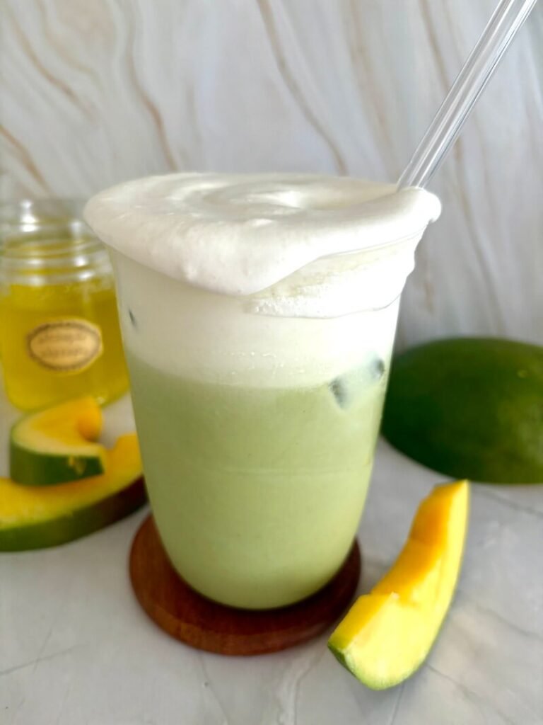iced mango cream matcha starbucks copycat