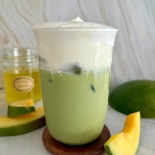 iced mango cream matcha starbucks copycat