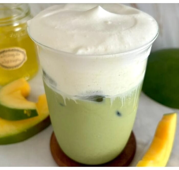 Iced Mango Cream Matcha (Starbucks Copycat)