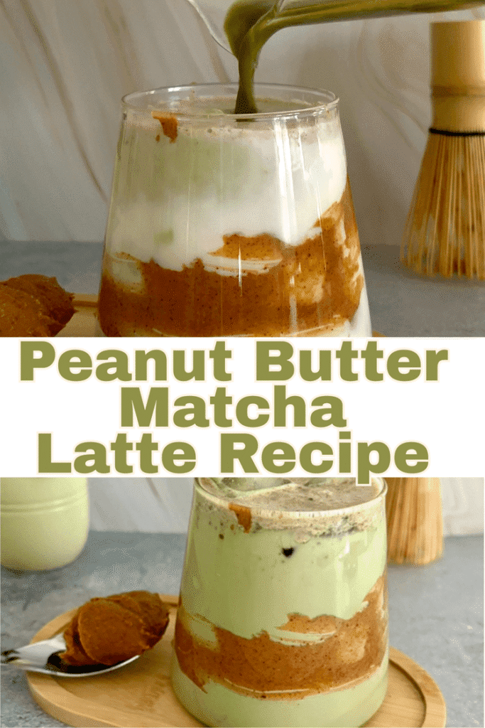 iced peanut butter matcha latte recipe