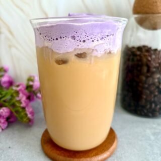 iced ube coconut cream shaken espresso