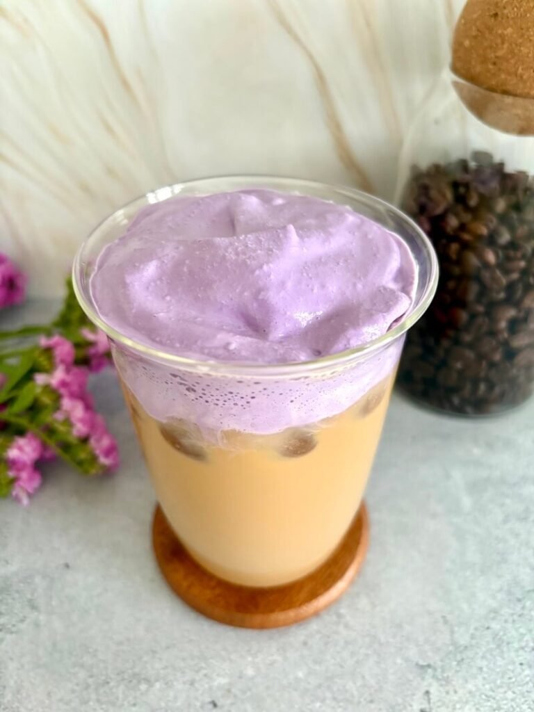 iced ube coconut cream shaken espresso 