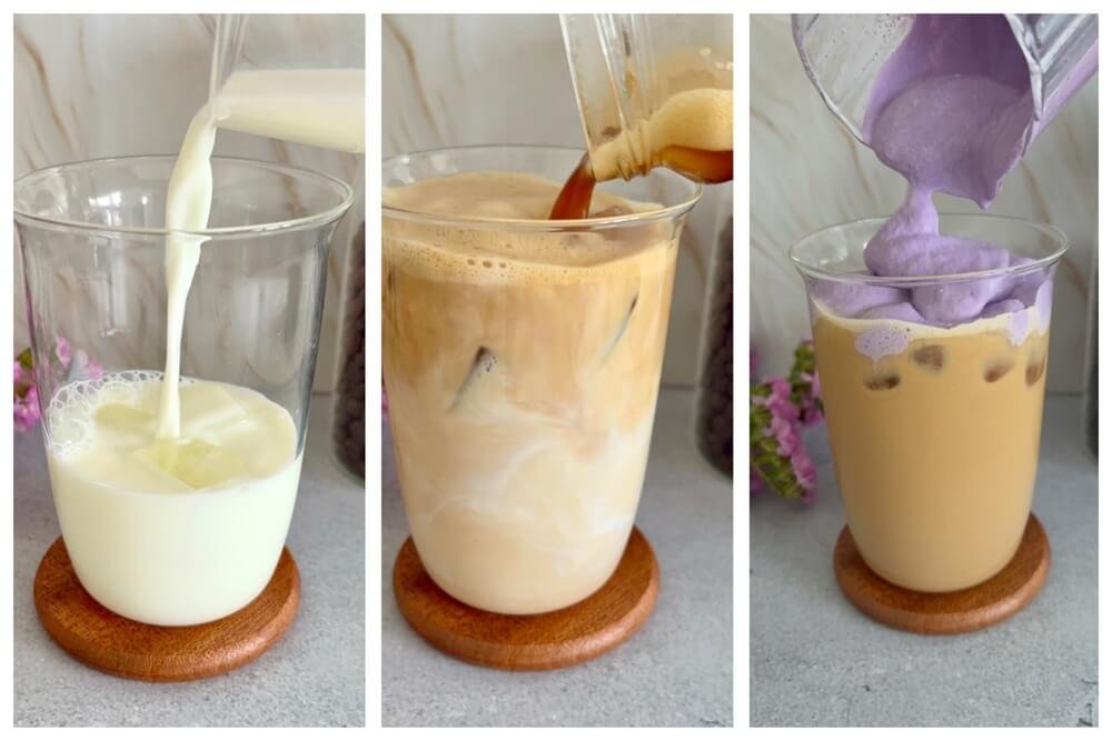 iced ube coconut cream shaken espresso starbucks copycat