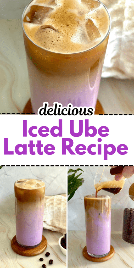 iced ube latte recipe