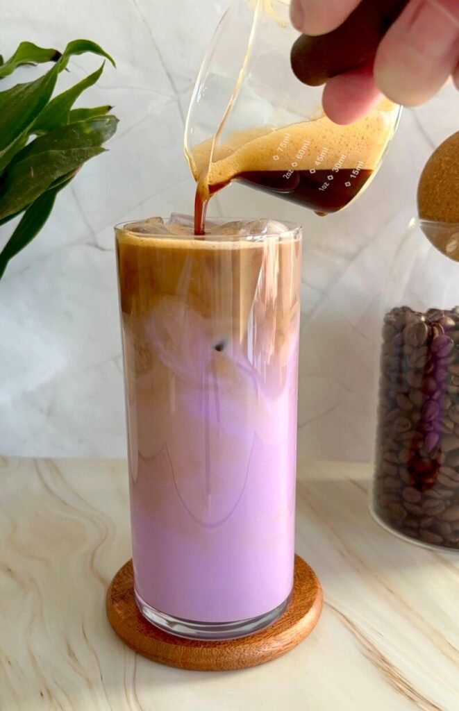 iced ube latte recipe