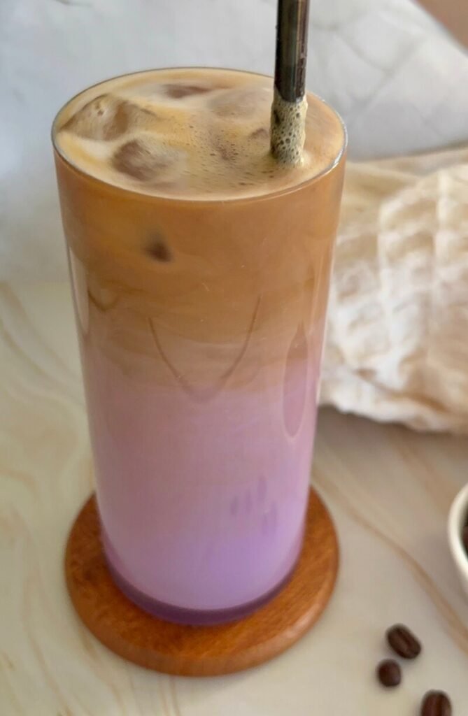 iced ube latte recipe