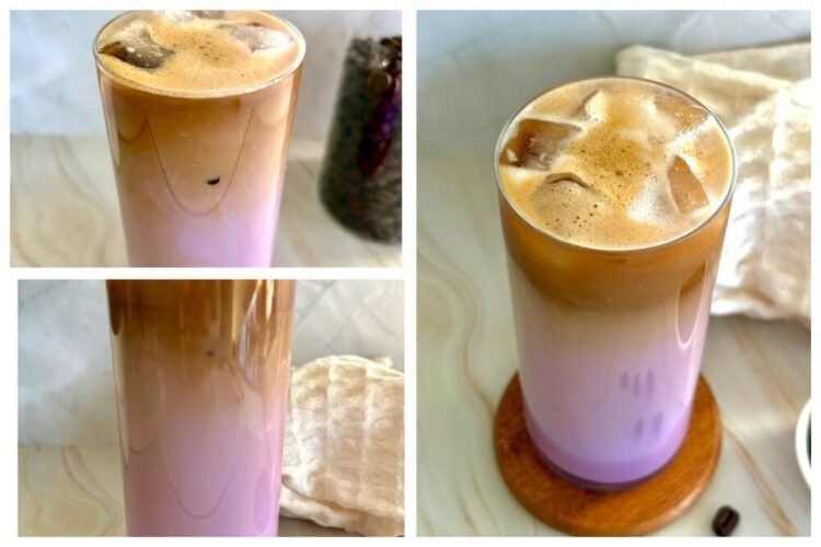 iced ube latte recipe