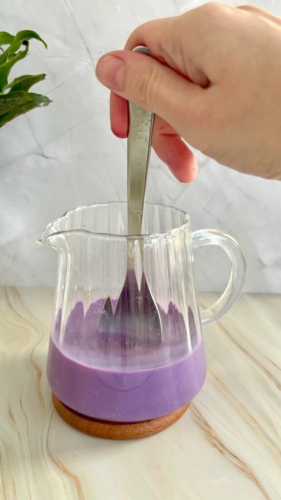 iced ube matcha latte recipe