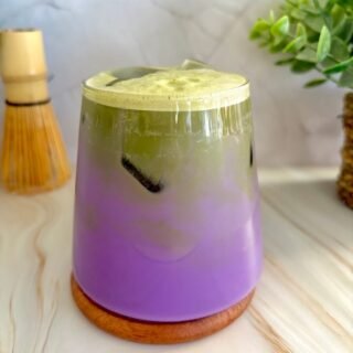 iced ube matcha latte recipe