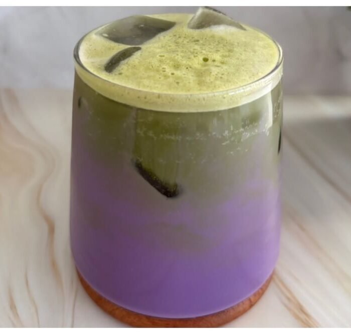 Iced Ube Matcha Latte Recipe
