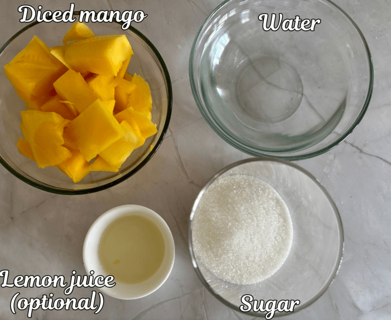 mango syrup recipe Starbucks copycat