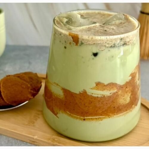 peanut butter matcha recipe latte