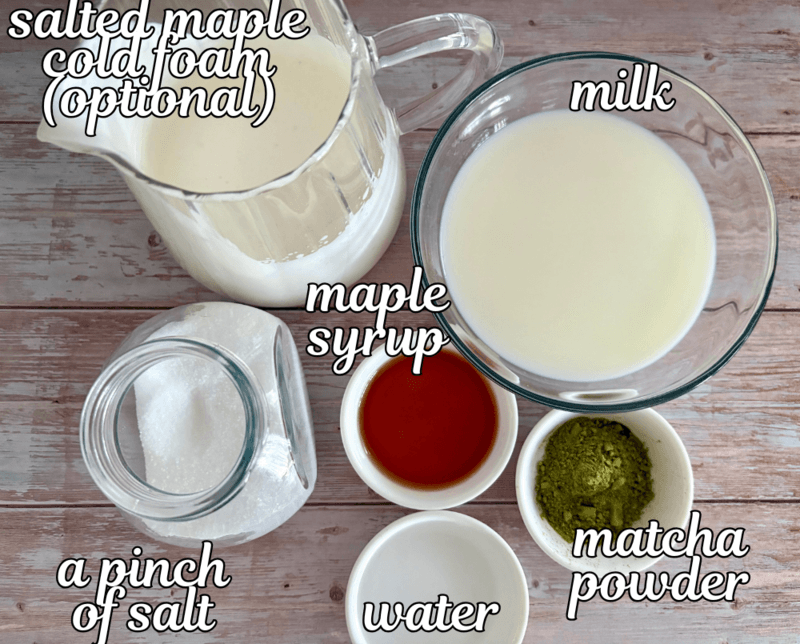 salted maple matcha latte recipe