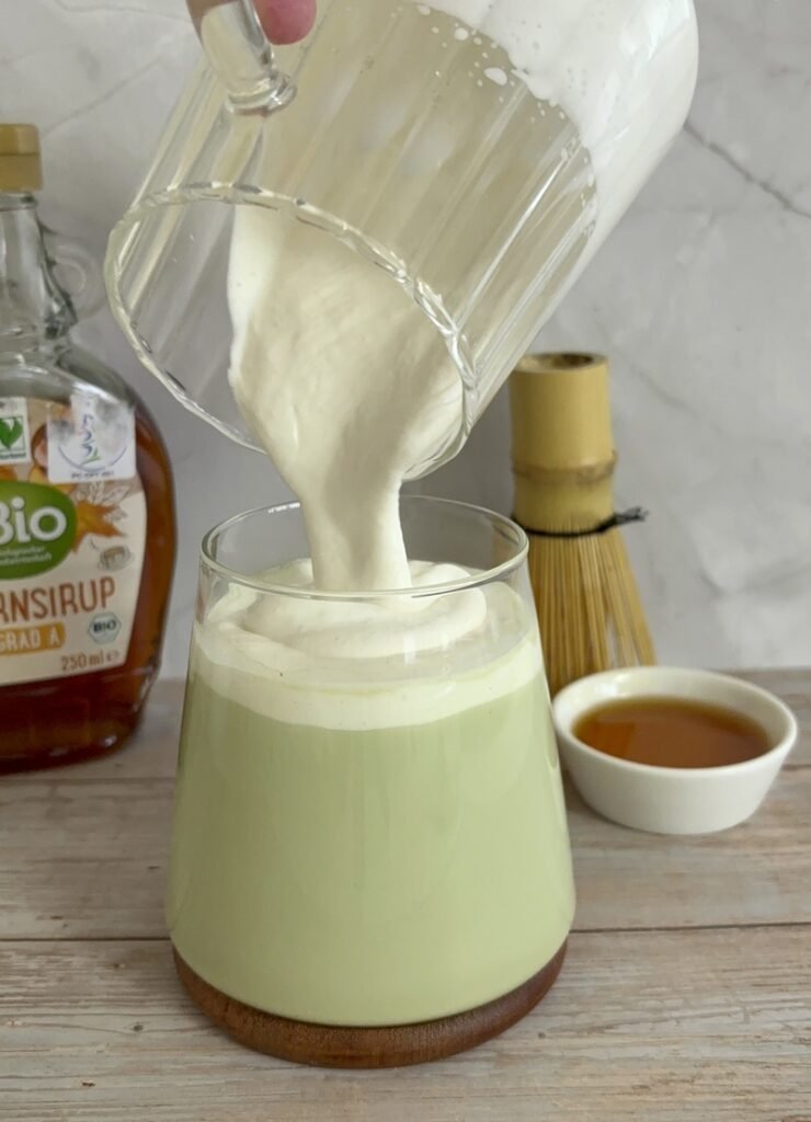 salted maple matcha latte recipe