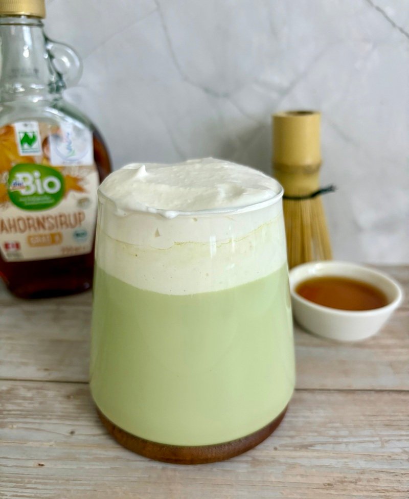 salted maple matcha latte recipe