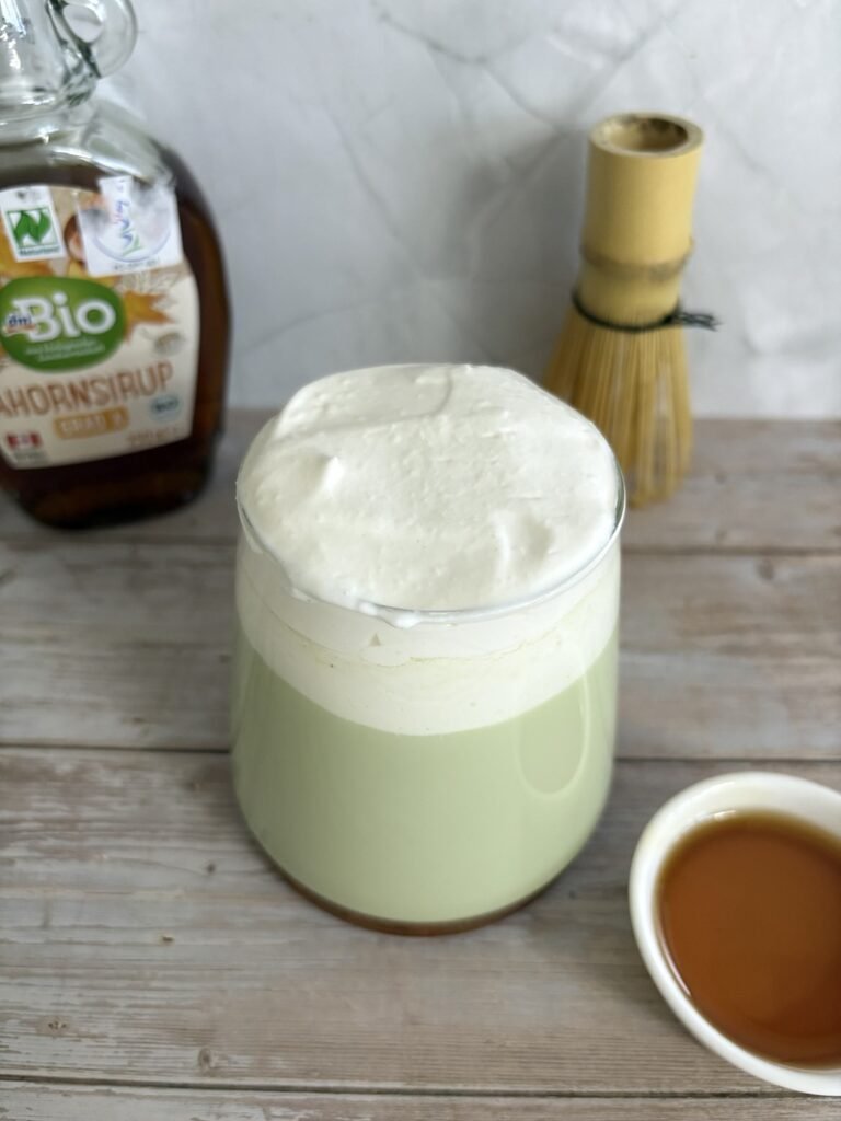 salted maple matcha latte recipe
