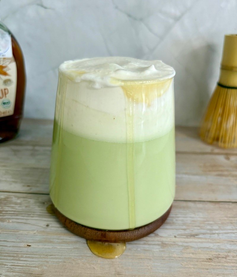 salted maple matcha latte recipe