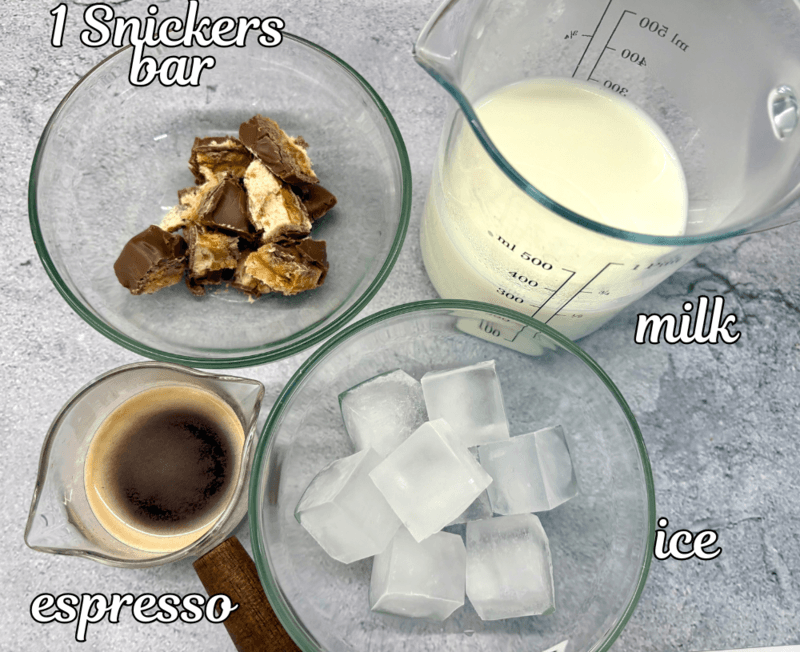 snickers latte recipe