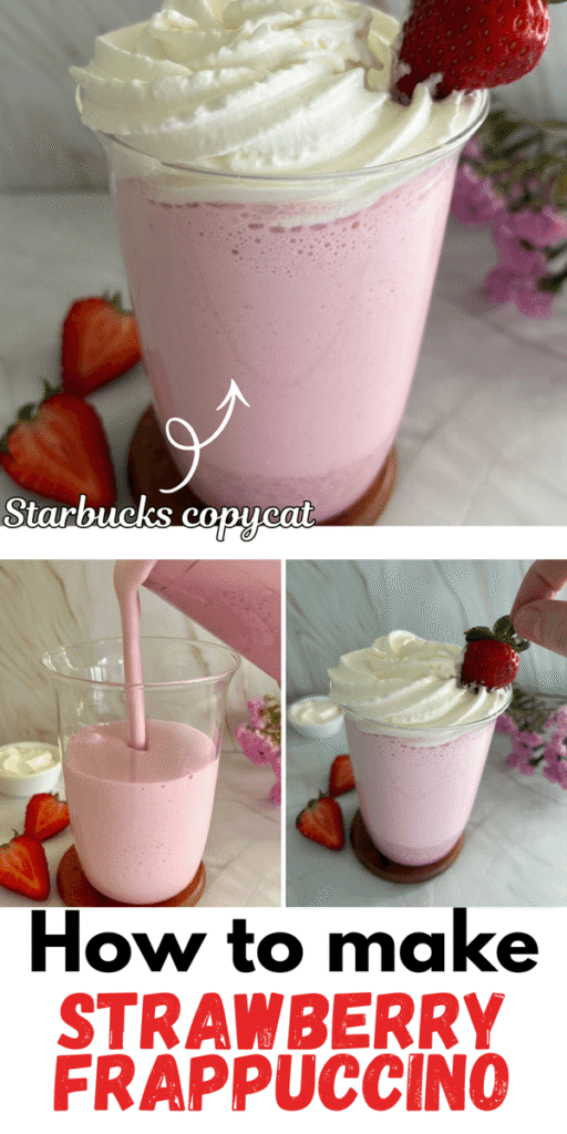 strawberry frappuccino recipe 