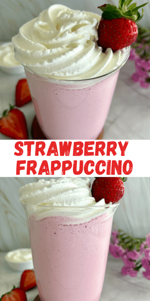 strawberry frappuccino recipe 