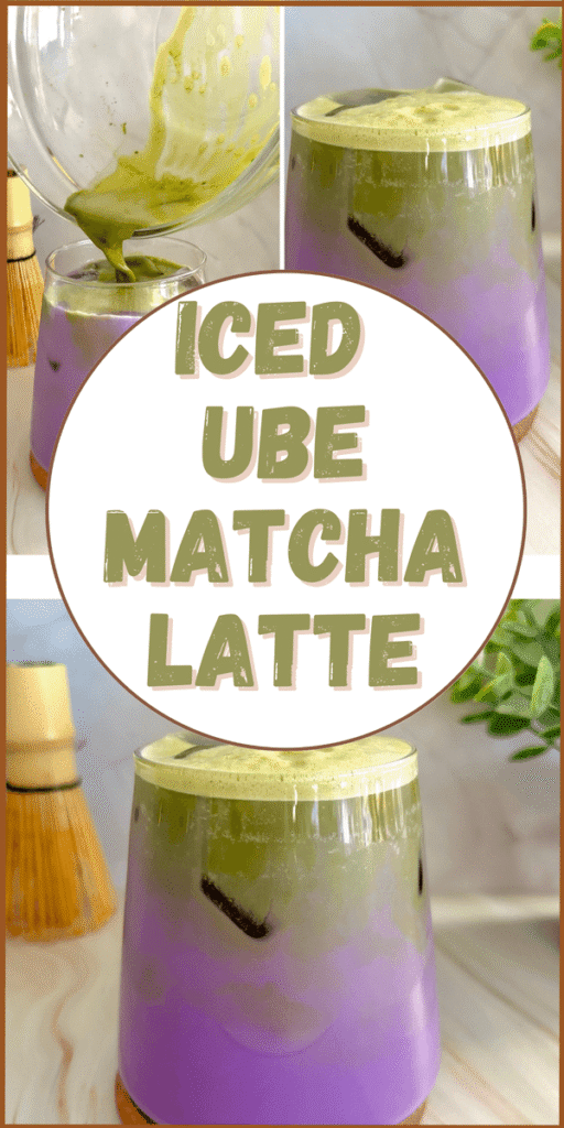 iced ube matcha latte recipe