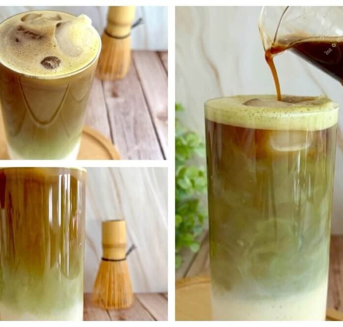 Iced Dirty Matcha Latte Recipe