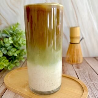dirty matcha latte