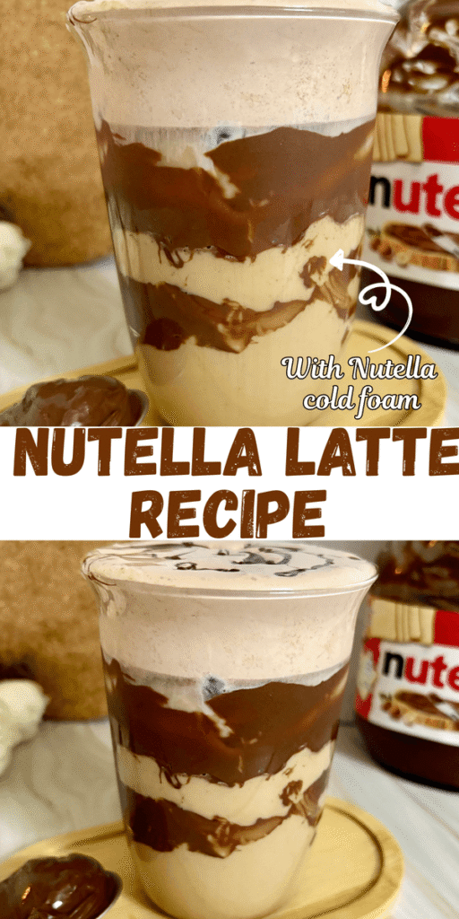 iced nutella latte recipe