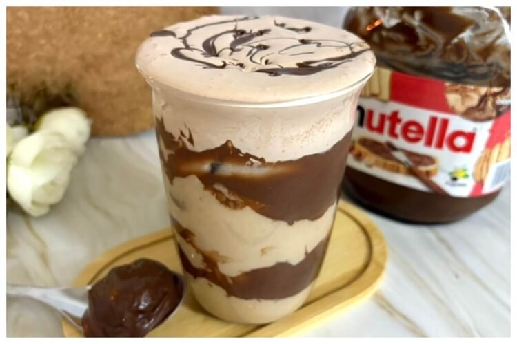 iced nutella latte recipe