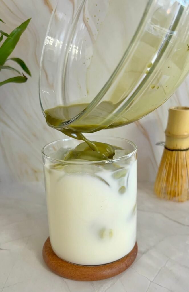 iced vanilla matcha latte recipe