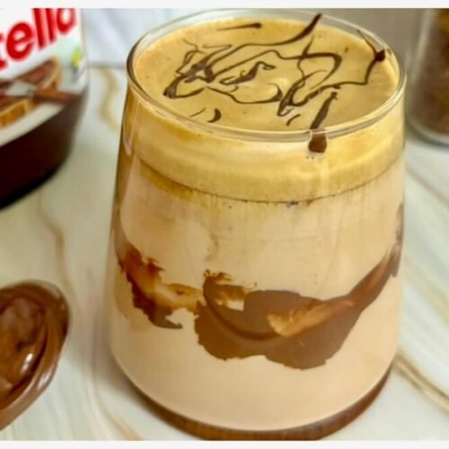 nutella whipped coffee, nutella dalgona