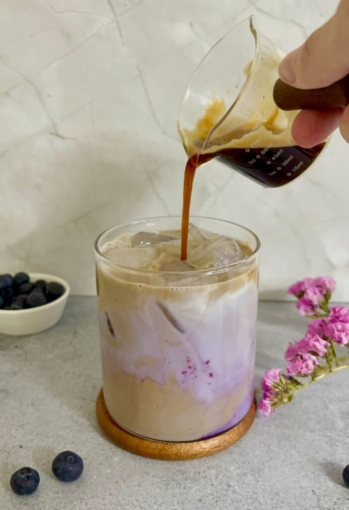 iced blueberry latte recipe