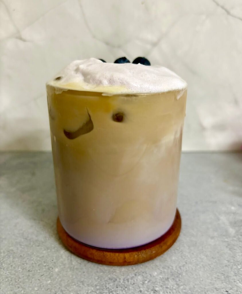 iced blueberry latte recipe