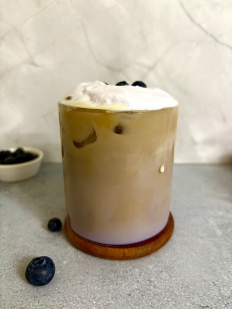 iced blueberry latte recipe