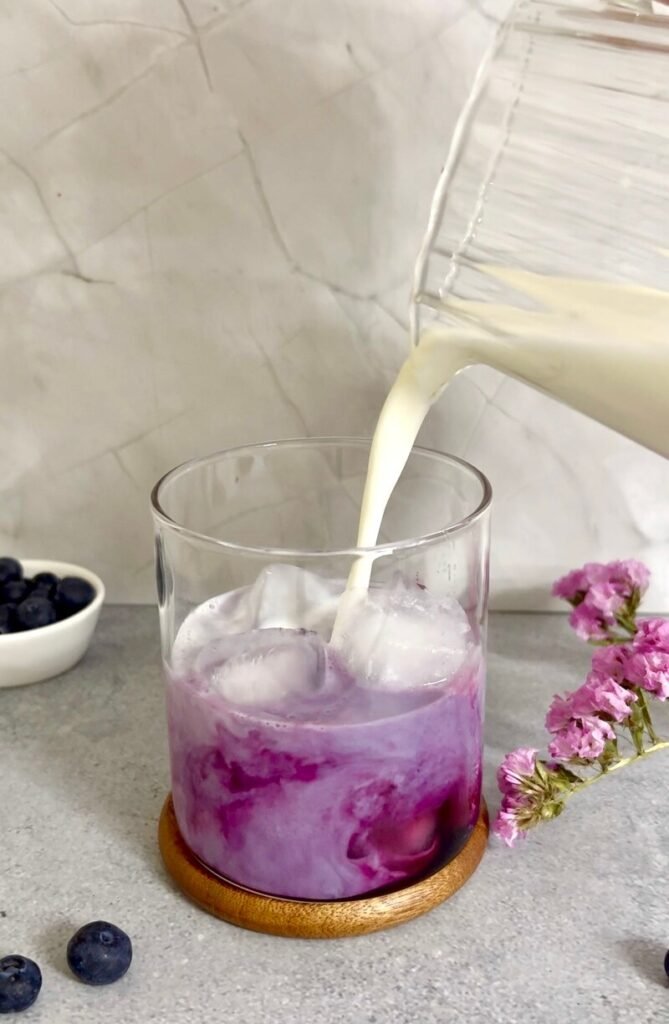 iced blueberry latte recipe