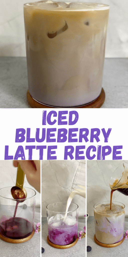 iced blueberry latte recipe 