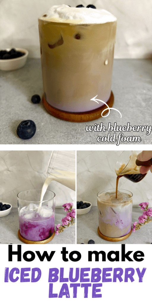 iced blueberry latte recipe 
