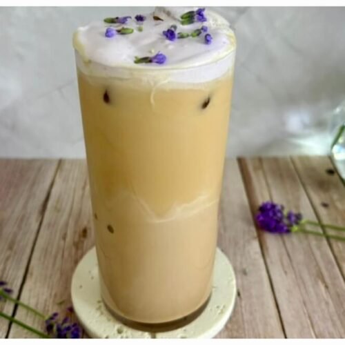 iced lavender oatmilk latte
