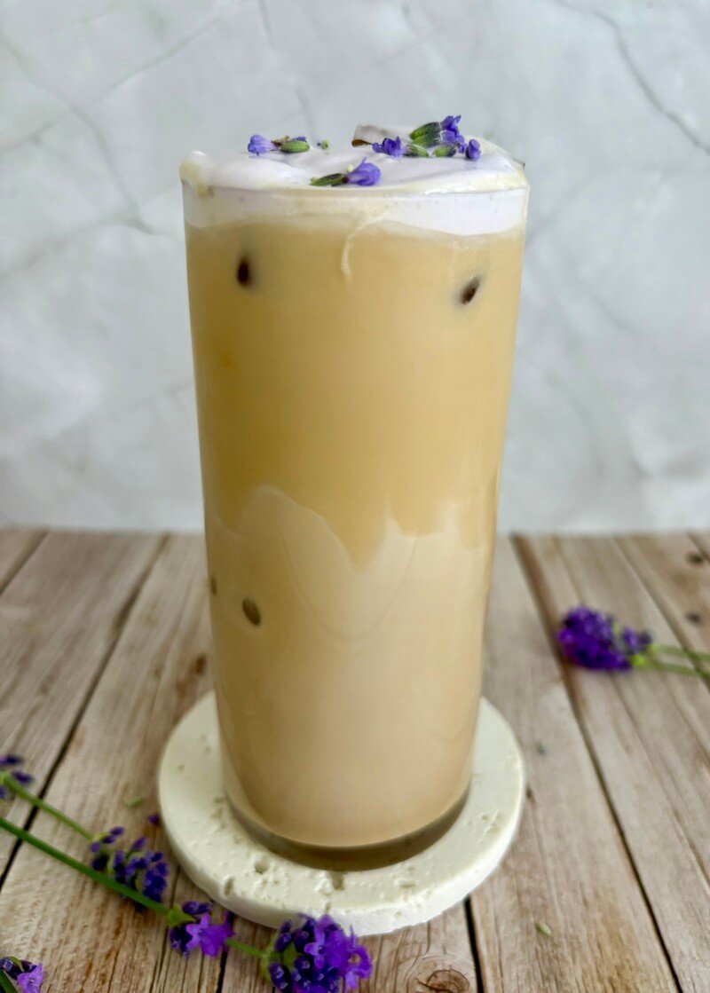 iced lavender oatmilk latte