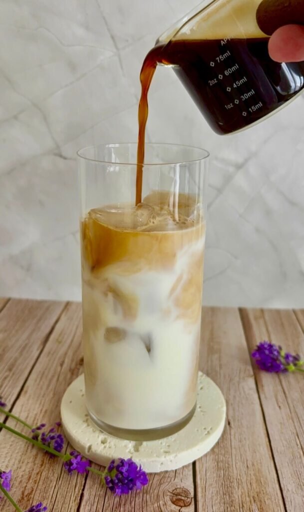 iced lavender oatmilk latte 