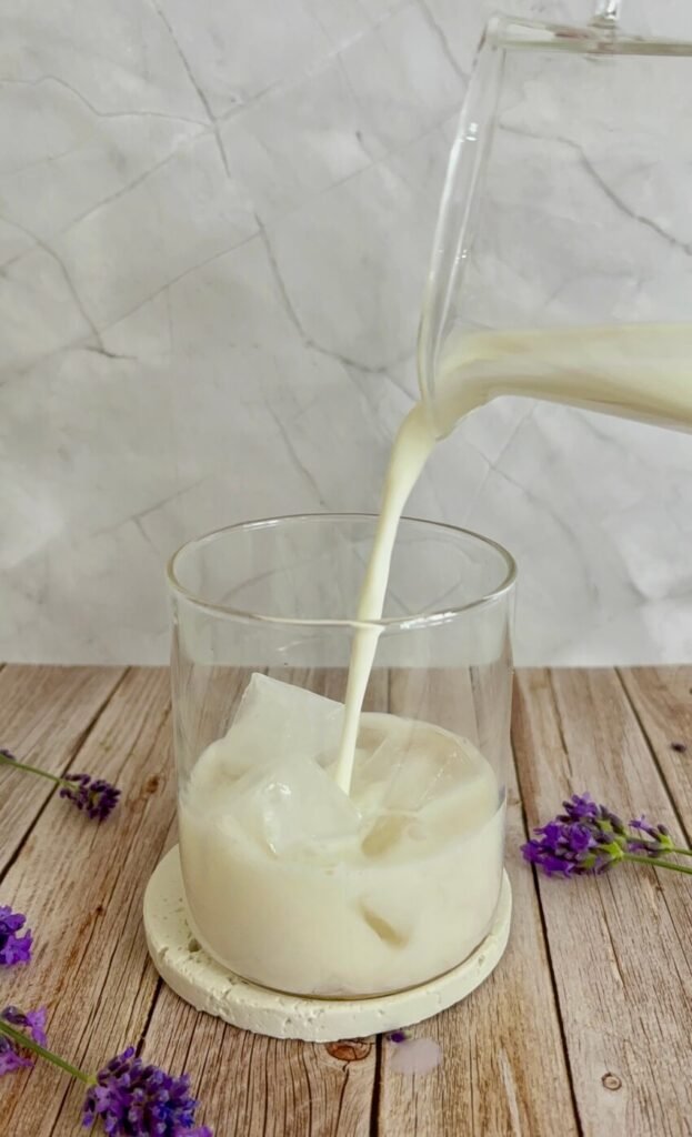 lavender cream matcha latte 